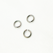 Black Rhodium 925 Sterling Silver Open Jump Ring Gauge